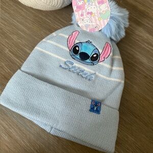 Blue Kids Beanie with Character Design